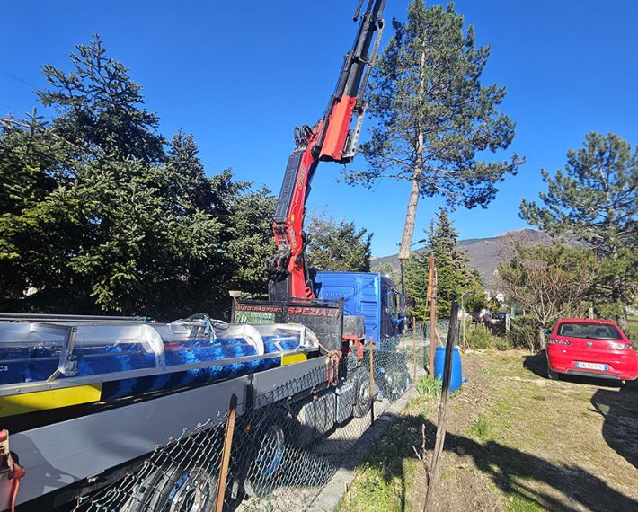 Volvo FH4 500 4 assi con Gru Fassi 990